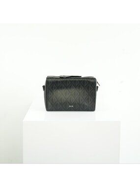 Christian Dior Canvas Black Diamond Lingot 22 Bag w/ dustbag